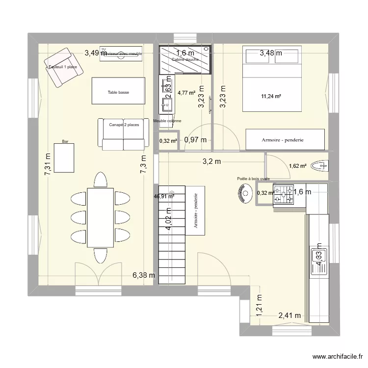 ARBUSIGNY RdC. Plan de 