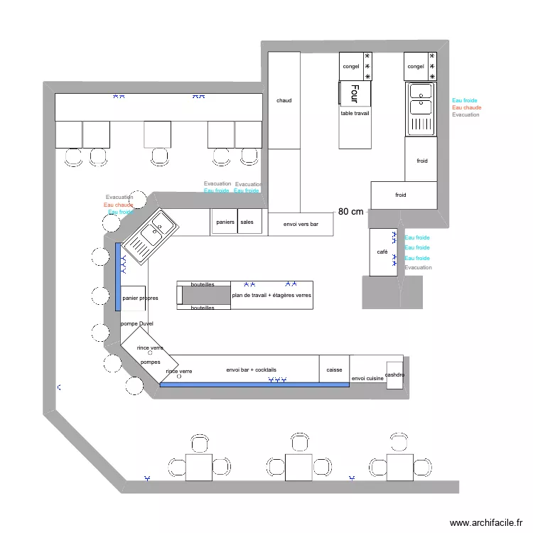 LE SERVAIS. Plan de 