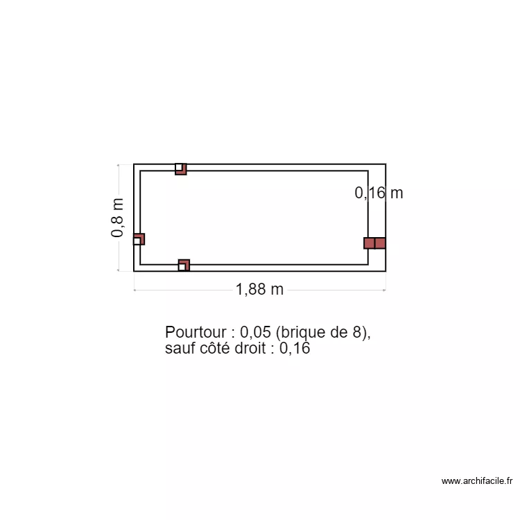 Baignoire. Plan de Baignoire. Plan de
