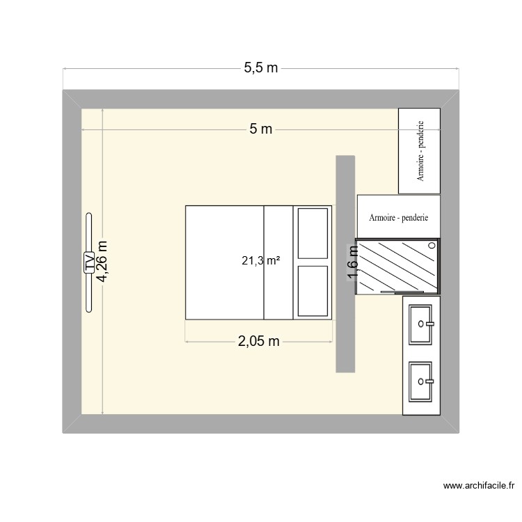 chambre franck. Plan de 0 pièce et 0 m2