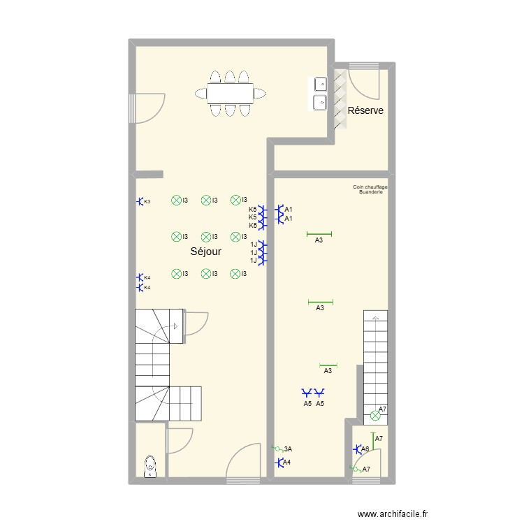 Delporte Kevin. Plan de 8 pièces et 95 m2
