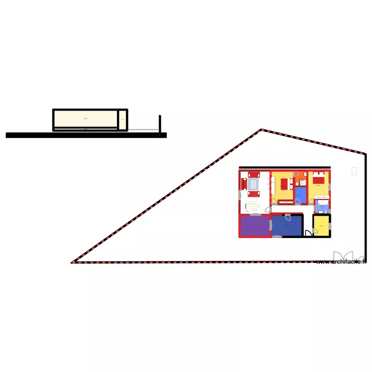 KOY 3. Plan de 13 pièces et 121 m²