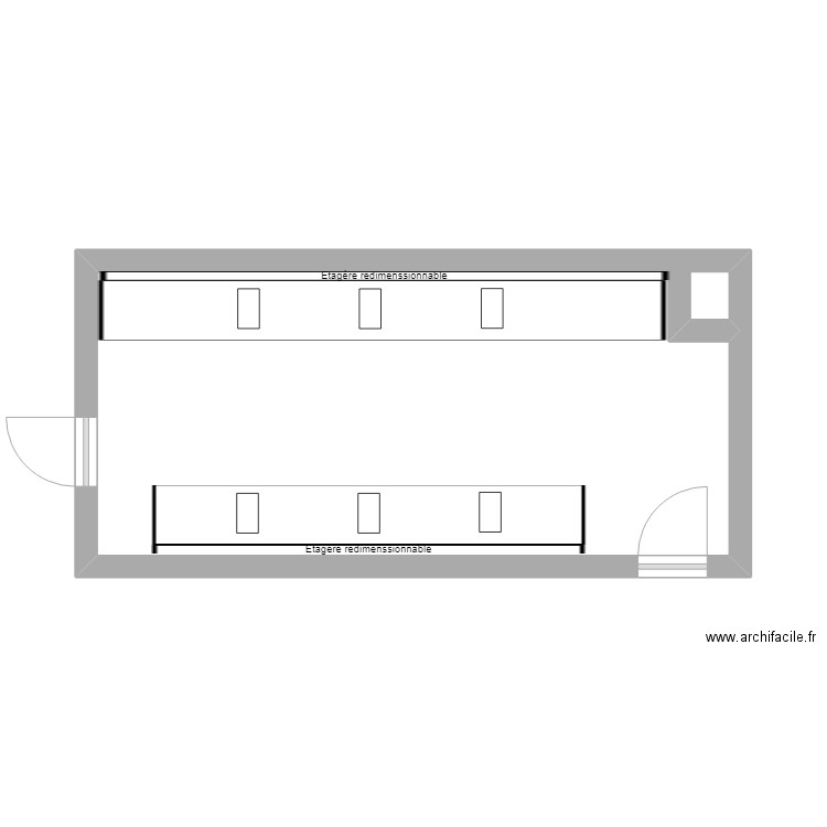 Salle des thermo. Plan de 1 pièce et 24 m2