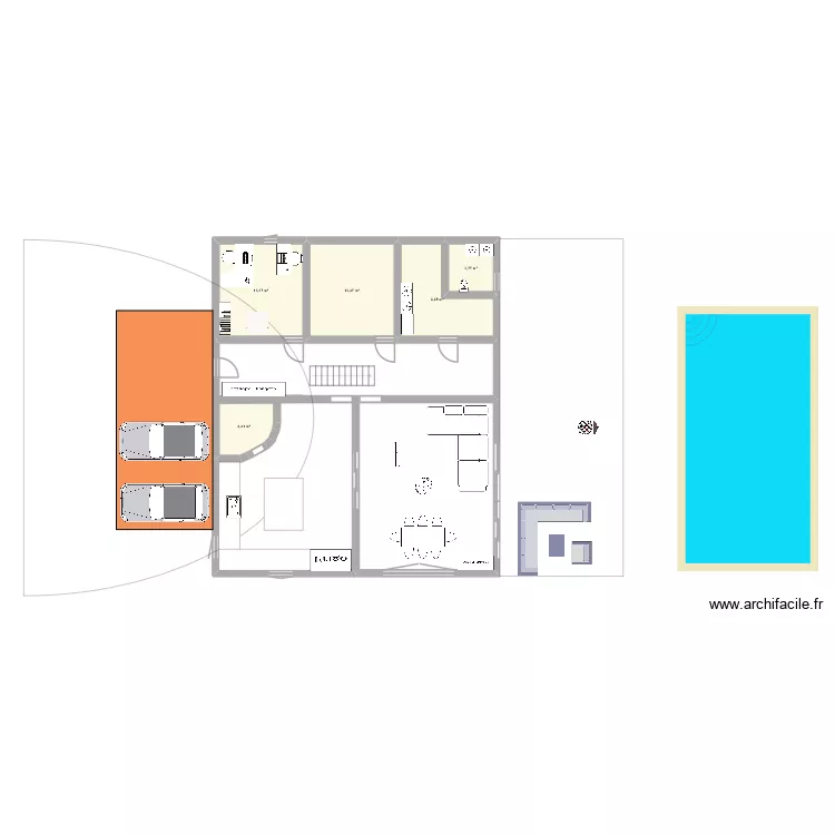 maison 3. Plan de 5 et 45 m² maison 3. Plan de 5 et 45 m²