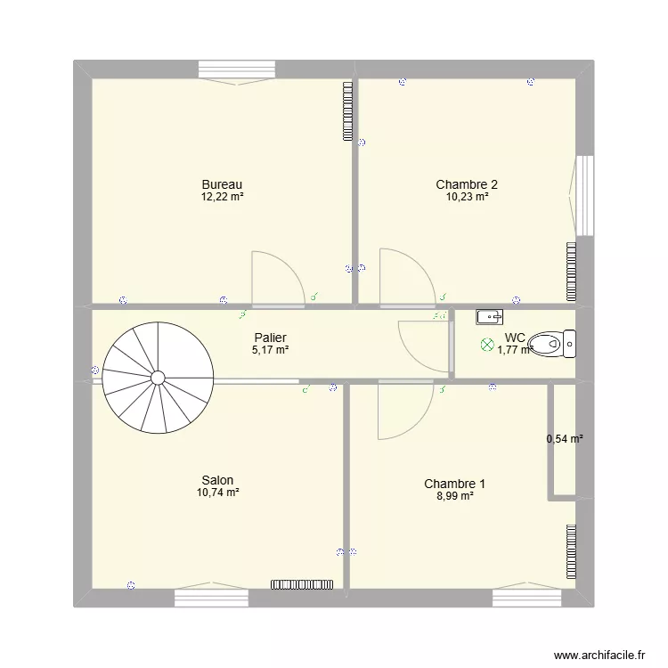 maison Etage Electricit&eacute;. Plan de 