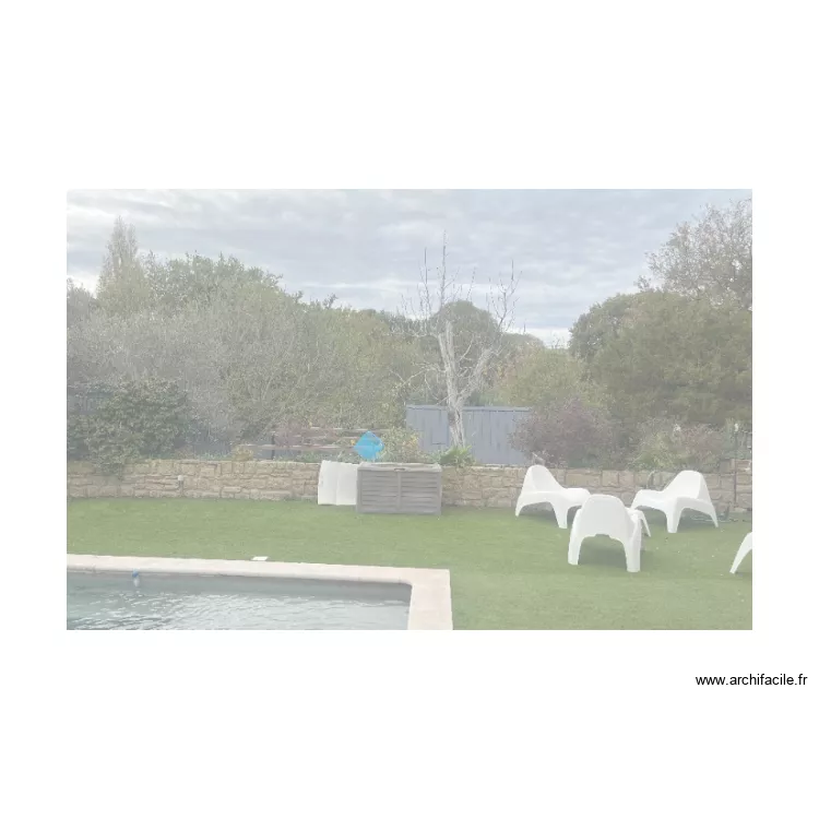 Haie piscine Ouest. Plan de 