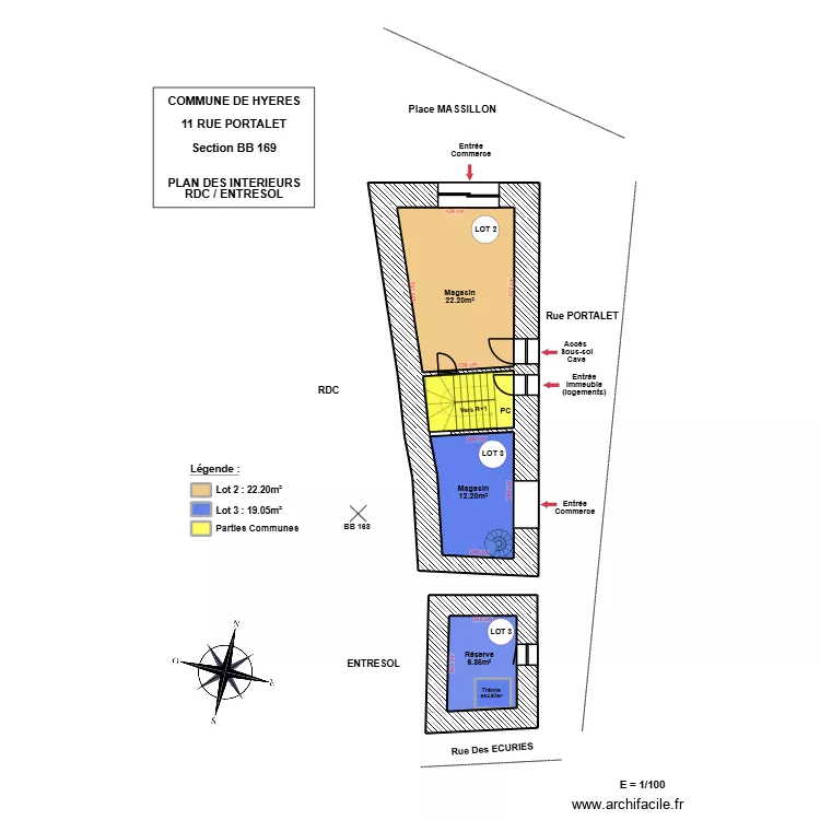 ROUMENGAS HYERES RDC. Plan de ROUMENGAS HYERES RDC. Plan de