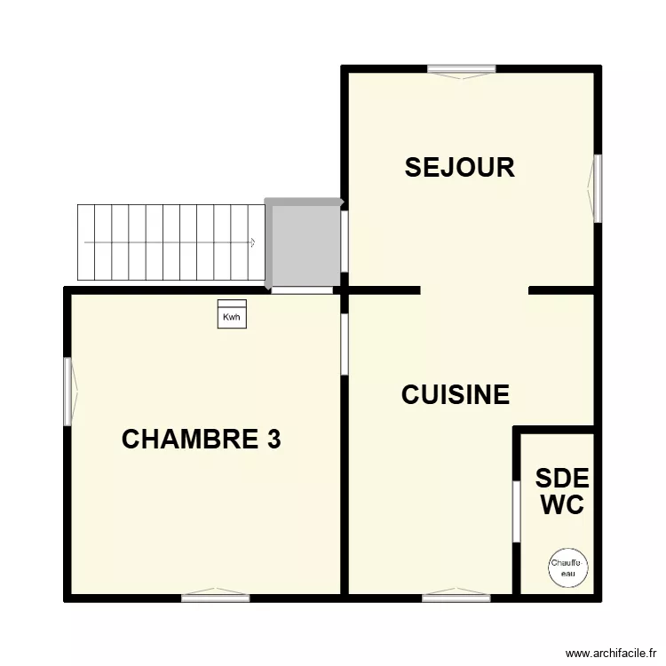 RABREAU 1 ER. Plan de 