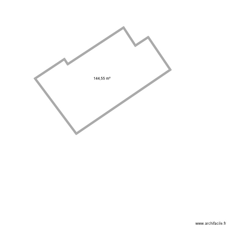 SA A. Plan de 3 pièces et 434 m2