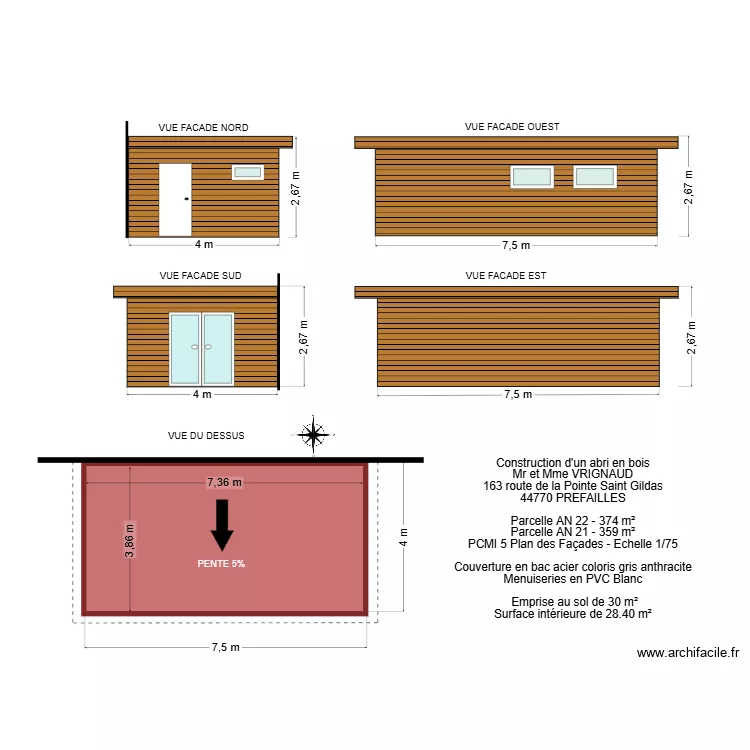PCMI 5 VRIGNAUD. Plan de PCMI 5 VRIGNAUD. Plan de
