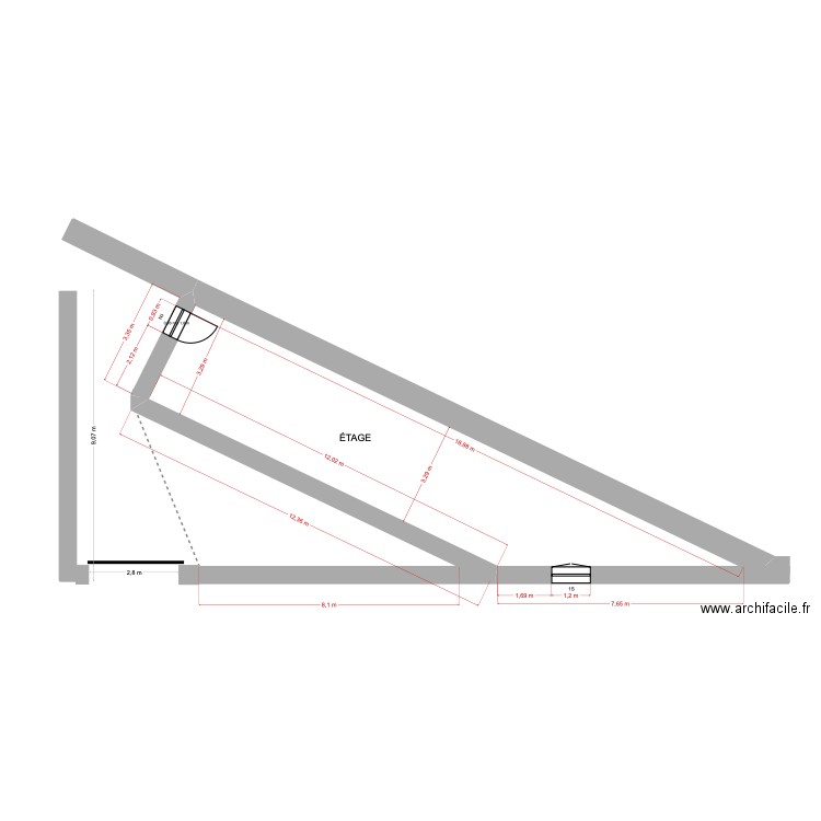 Vue en plan ARMATAN RDC/R1 PROJET MENUISERIE EXT. Plan de 0 pièce et 0 m2