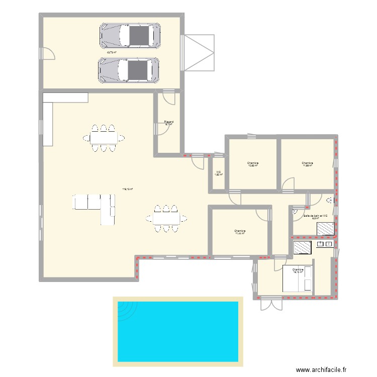 Theo. Plan de 9 pièces et 227 m2