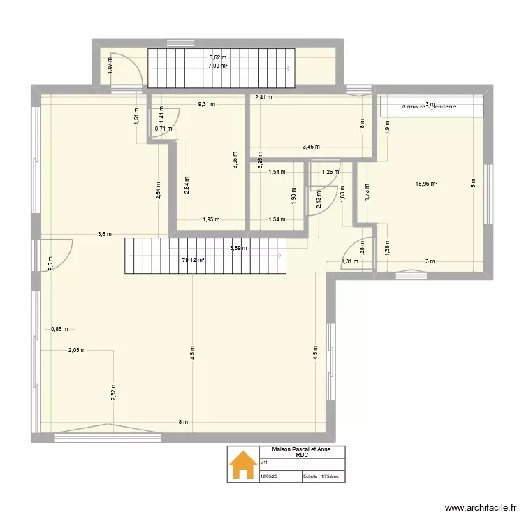 maisonVfinalesansmeuble. Plan de 3 Pièces et 102 m² maisonVfinalesansmeuble. Plan de 3 Pièces et 102 m²