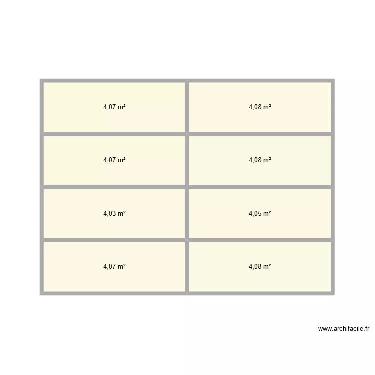 carport2. Plan de 8  et 33 m²