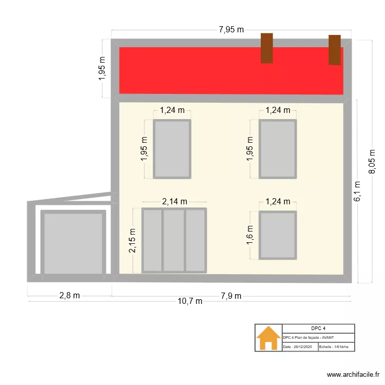 DPC 4 1 AVANT. Plan de 10 pièces et 70 m²