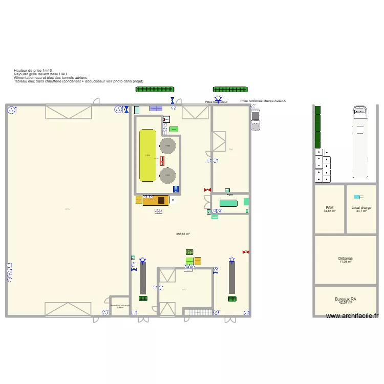 HAU Trialp 1 ELEC + Eau. Plan de 