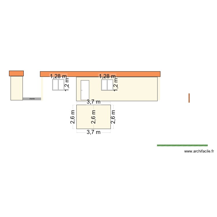 bouzidi dpm3 facade est 21 11 2025. Plan de 0 pièce et 0 m2