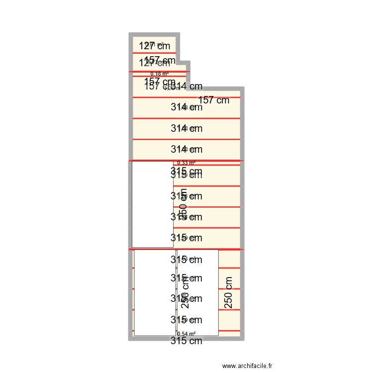 monbelli_salon. Plan de 17 pièces et 24 m2