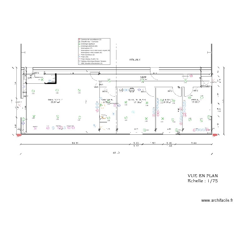 plan batiment. Plan de 0 pièce et 0 m2