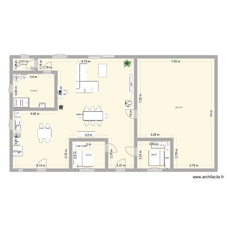 id&eacute;e 1 generale. Plan de 0 pièce et 0 m2