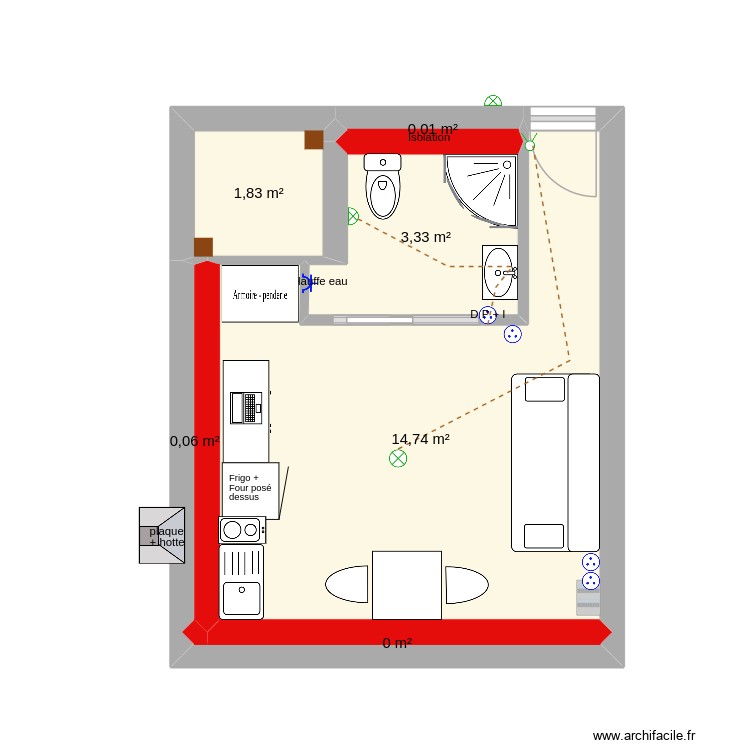 cahorel appart 1. Plan de 0 pièce et 0 m2
