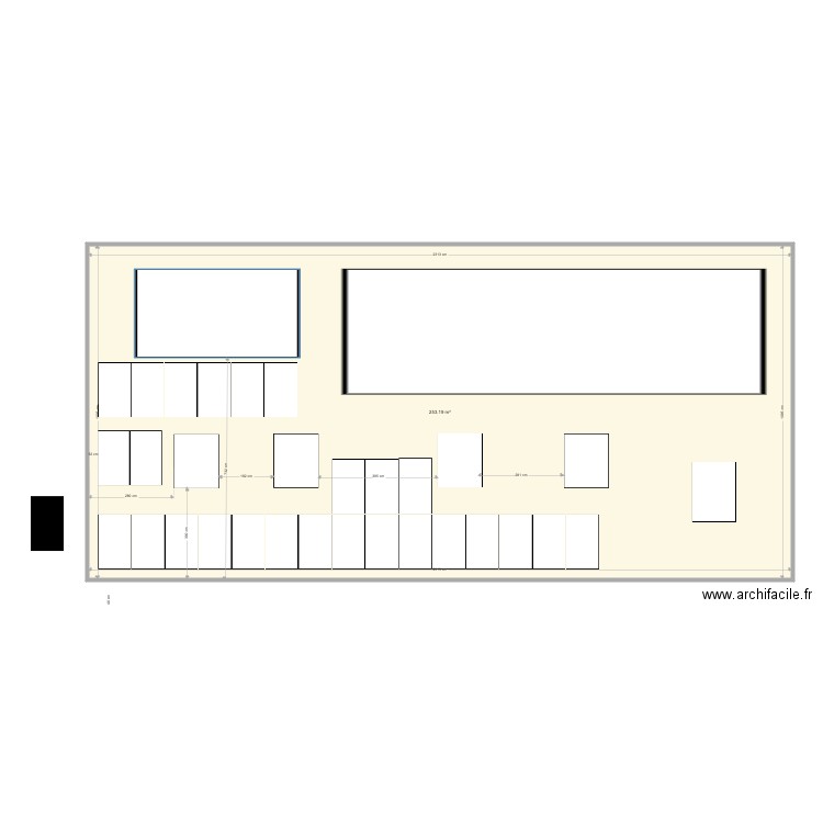PV_2_v2. Plan de 1 pièce et 253 m2