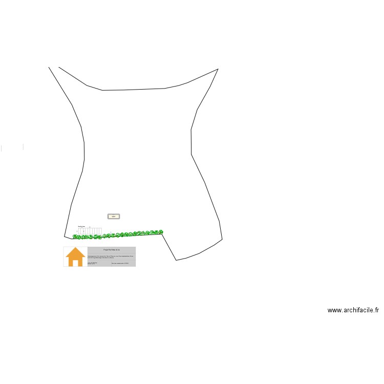 Plan Pet sitter di 2A. Plan de 1 pièce et 36 m2