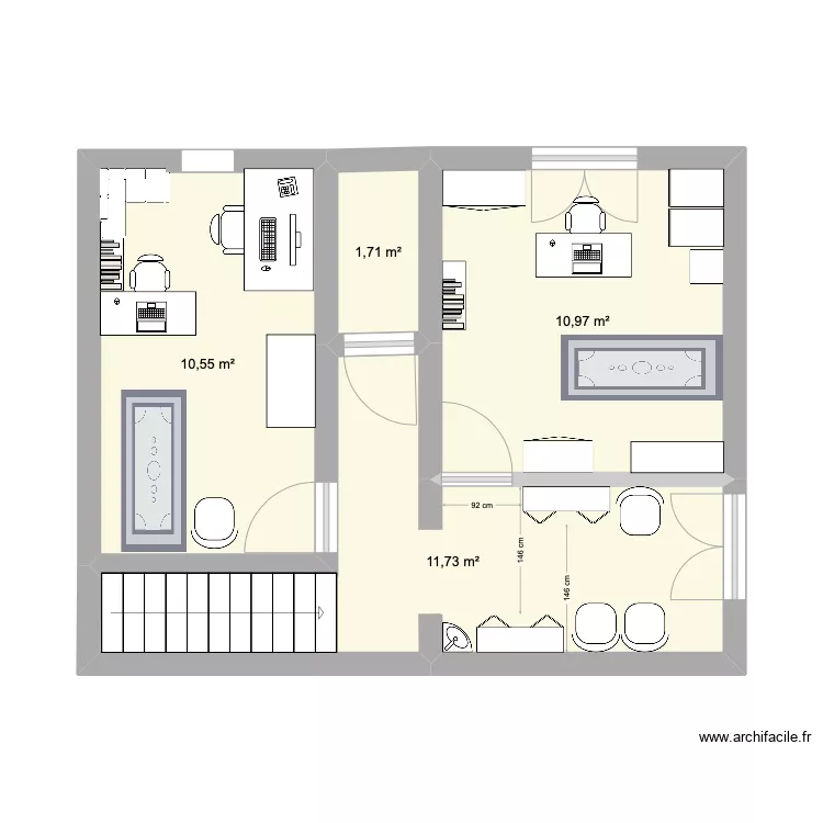 Nex Cabinet RDC. Plan de 