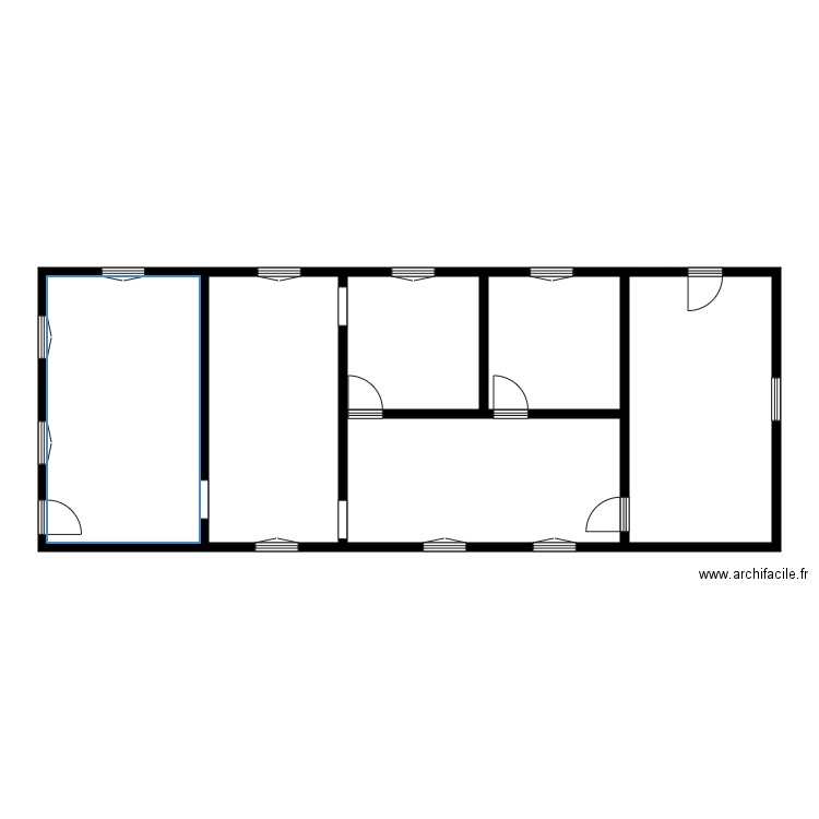 Simonet couvonges. Plan de 6 pièces et 99 m2