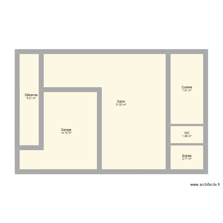 RDC. Plan de 0 pièce et 0 m2