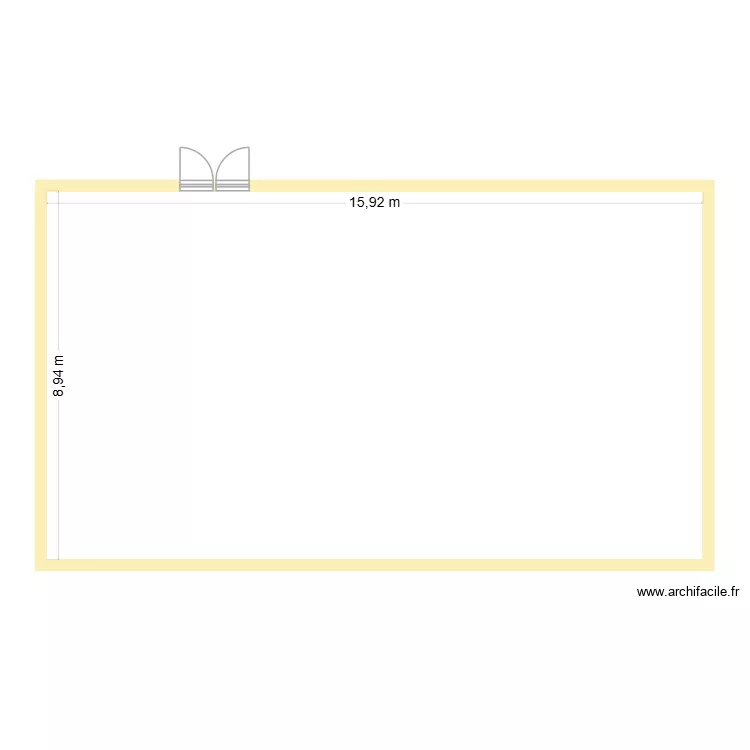 BibAHP_essai. Plan de 1  et 142 m²