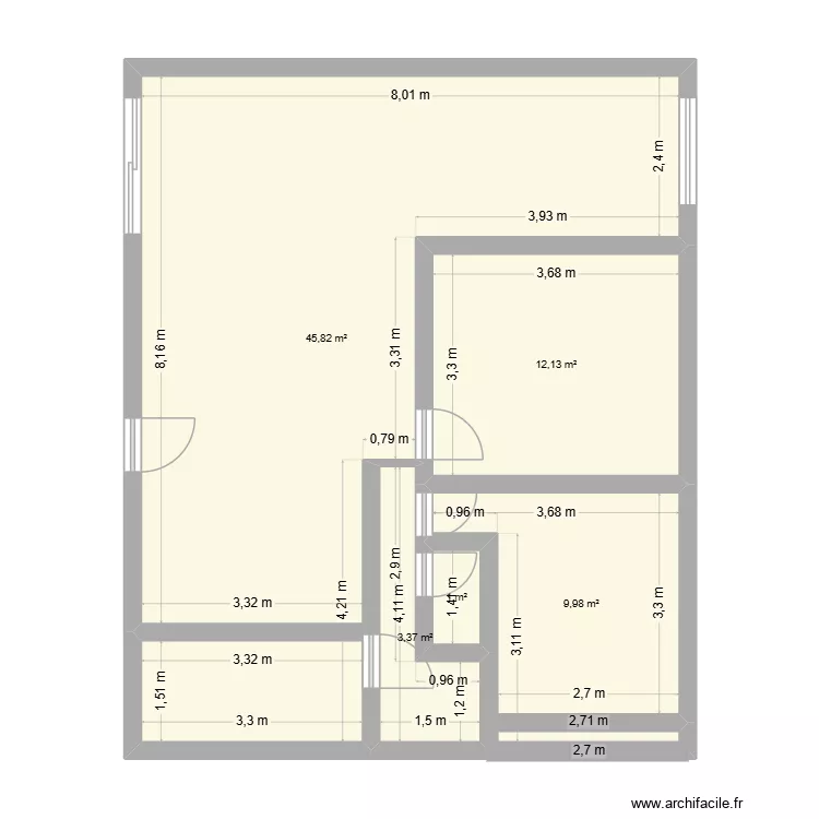maison 1. Plan de 0 pièce et 0 m2