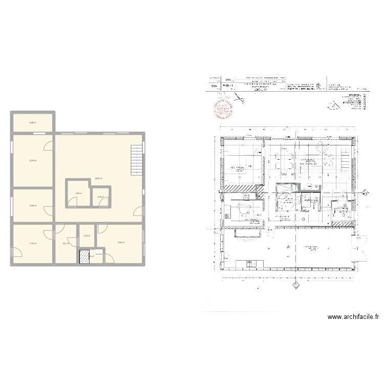 15012024maison ronquerolles . Plan de 11 pièces et 132 m2