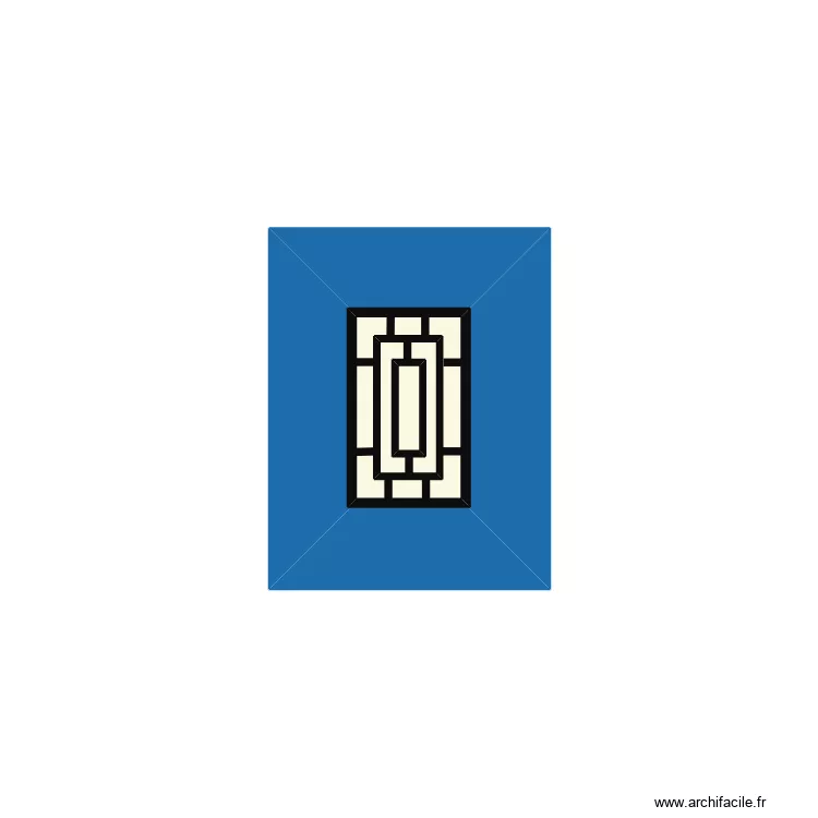 fen&ecirc;tre 1050x500mm . Plan de 