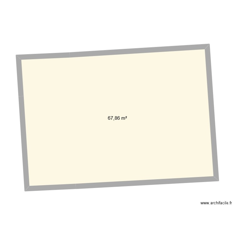 76682 SSLV local associations. Plan de 1 pièce et 68 m2