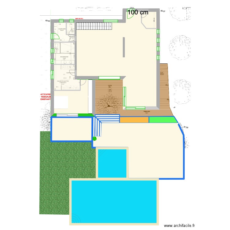 maison new 2. Plan de 18 pièces et 266 m2