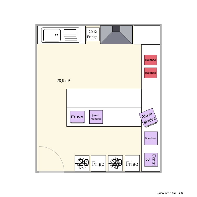 Labo pDNA. Plan de 0 pièce et 0 m2