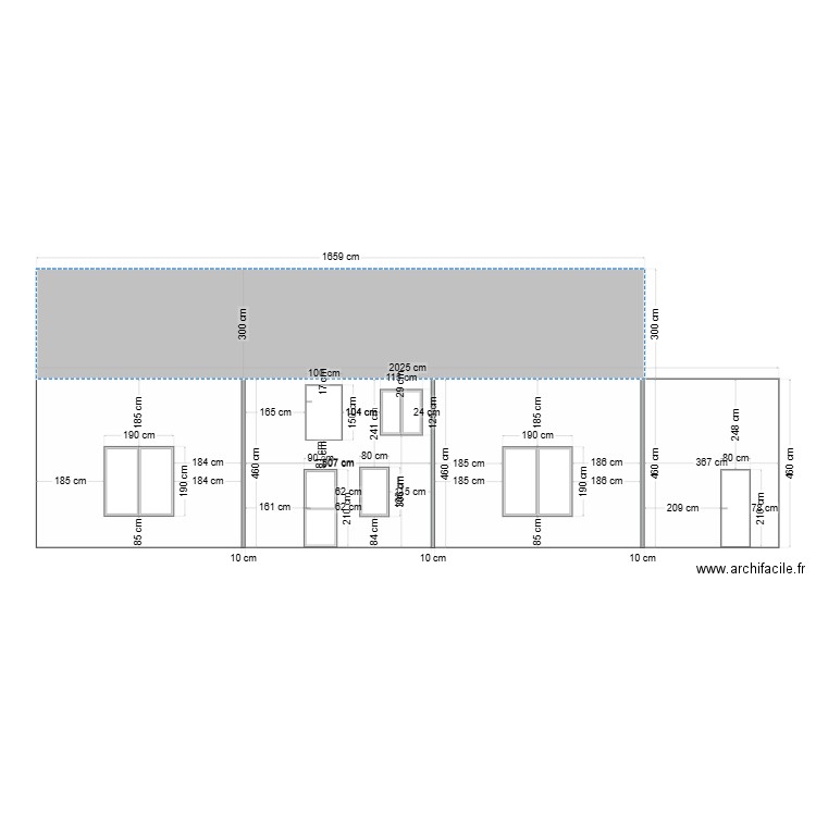 FACADE 1. Plan de 0 pièce et 0 m2