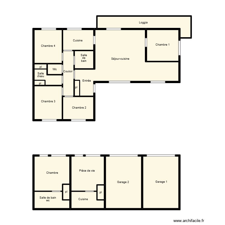 Dujarric edf. Plan de 0 pièce et 0 m2