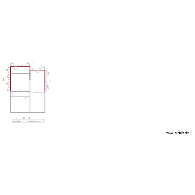 Van Assche. Plan de 5 pièces et 138 m2