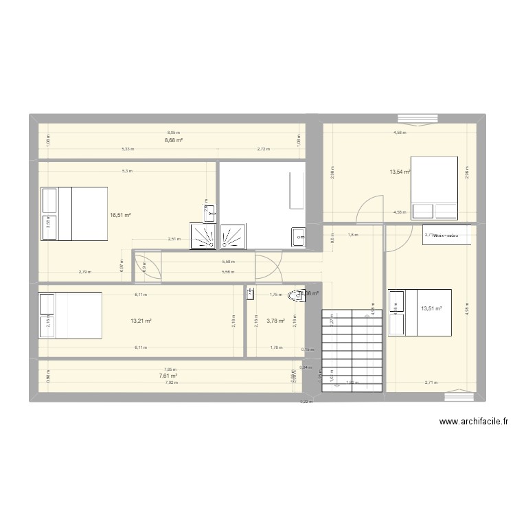 etage cormier1. Plan de 0 pièce et 0 m2