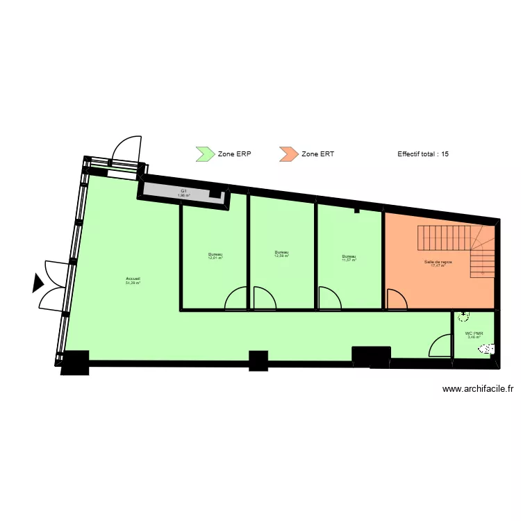 Anglet Maignon - ERP. Plan de 9 et 114 m² Anglet Maignon - ERP. Plan de 9 et 114 m²