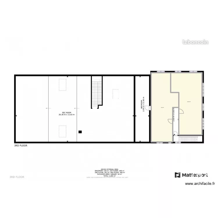 2 EME VERSION 2. Plan de 2  et 96 m²