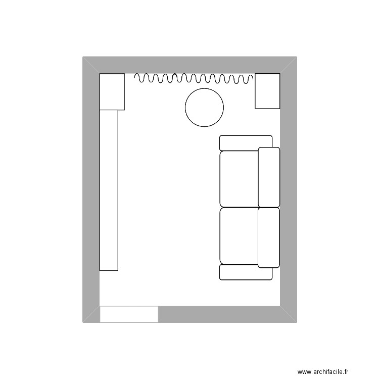 Labry chambre 4. Plan de 1 pièce et 10 m2
