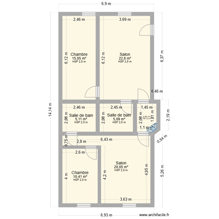 Lombardie - 1er gauche. Plan de 0 pièce et 0 m2