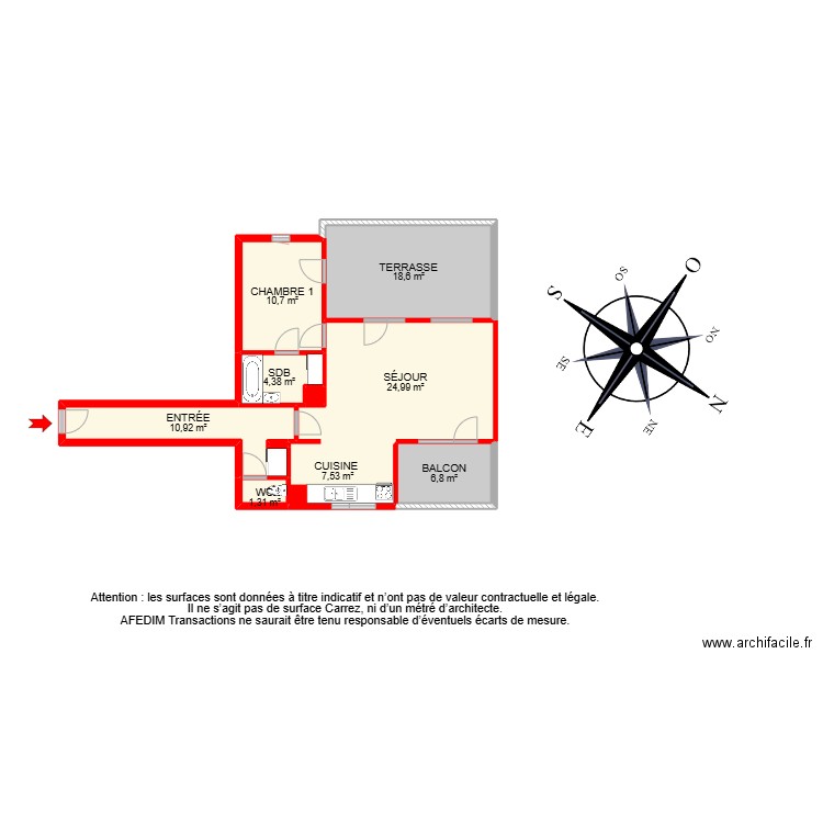 BI 26187. Plan de 11 pièces et 96 m2