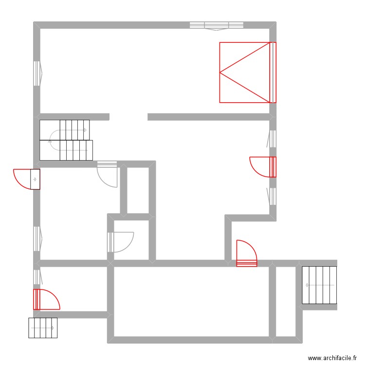 Oloron_ORIOL. Plan de 7 pièces et 101 m2