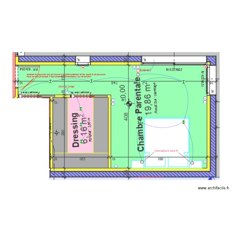 Hubert Patrick Chambre Parentale. Plan de 0 pièce et 0 m2