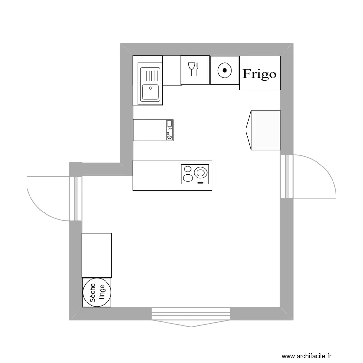 cuisine dOM. Plan de cuisine dOM. Plan de