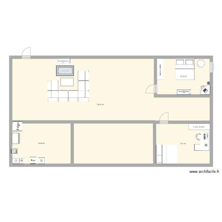 appartement . Plan de 0 pièce et 0 m2